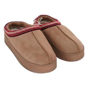 JOURNEE Connway Women's Memory Foam Slippers Cozy Tan 5-6